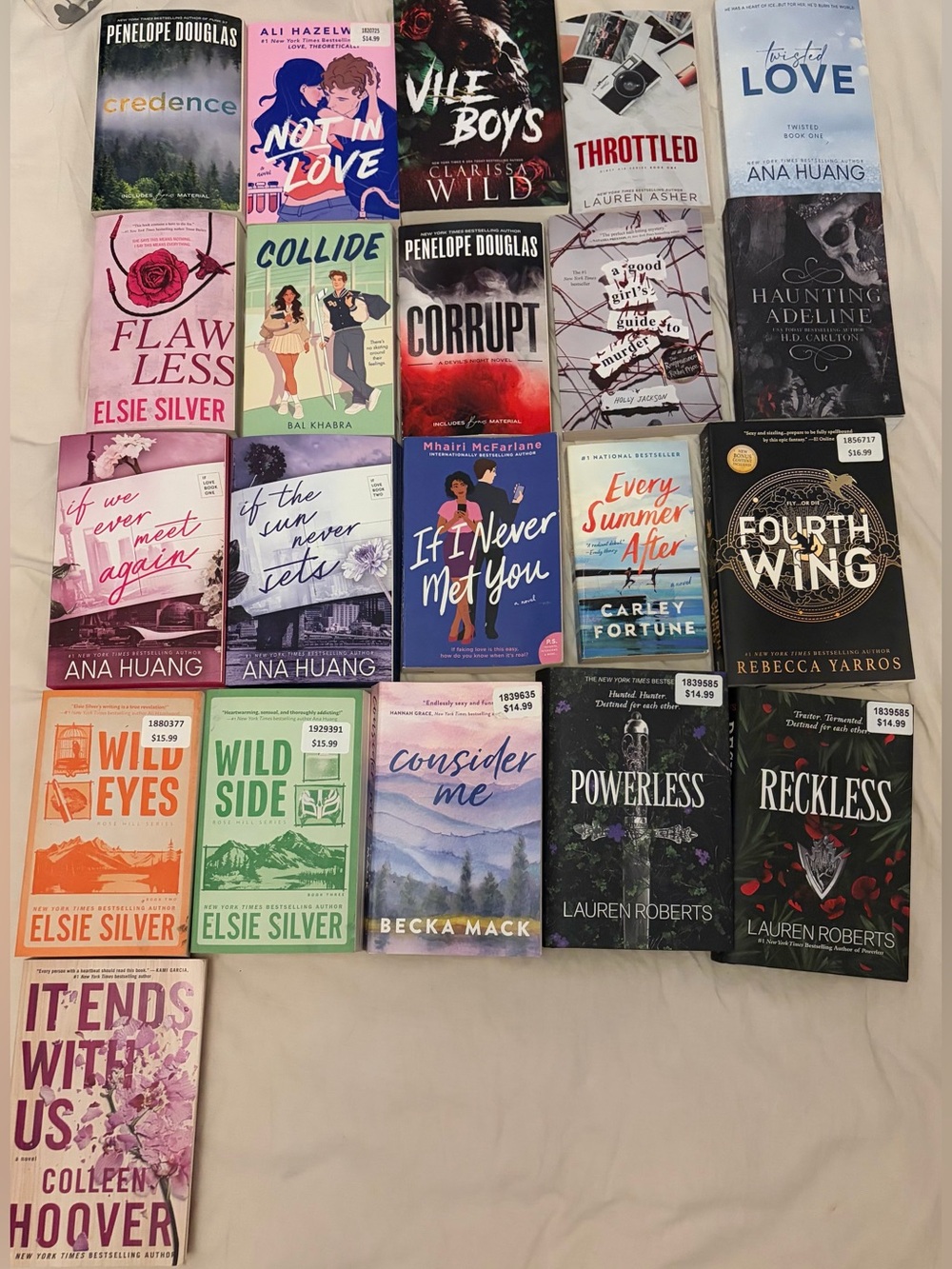Romance Book Collection! (WORTH OVER $550)